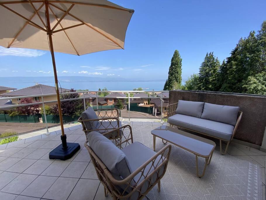Magnifique Appart Renove Evian Duplex Vue Lac 8 Pers 외부 사진