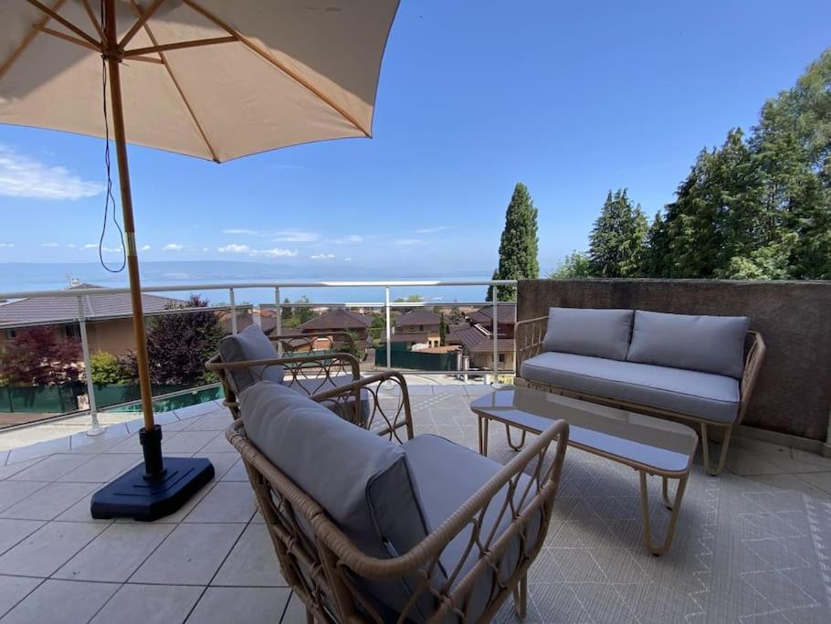 Magnifique Appart Renove Evian Duplex Vue Lac 8 Pers 외부 사진
