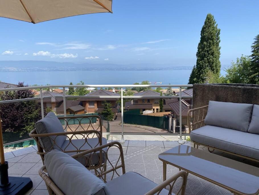Magnifique Appart Renove Evian Duplex Vue Lac 8 Pers 외부 사진